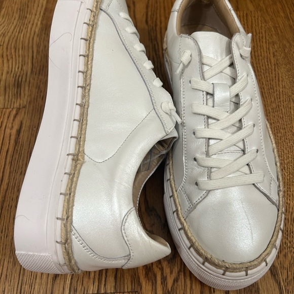 DIBA True Womens Sneakers Em Belish White Leather Platform NWOT Athleisure - Picture 5 of 11